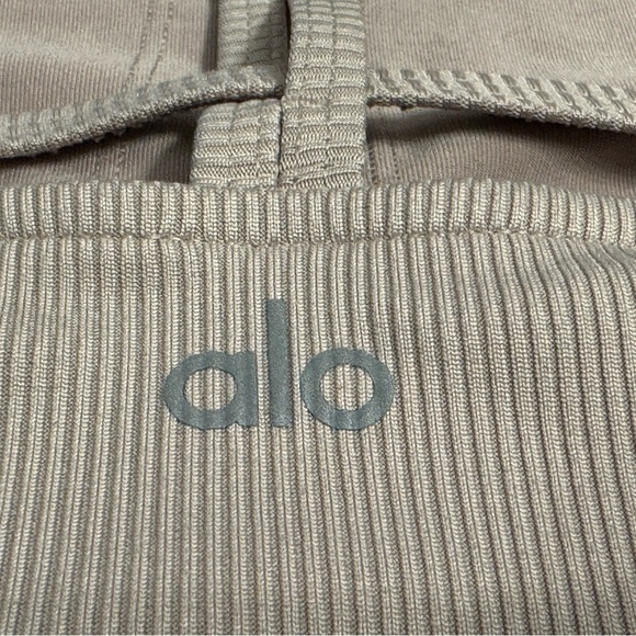 ALO YOGA ALOSOFT RIBBED CROP CALM TANK Size XS - Picture 4 of 4